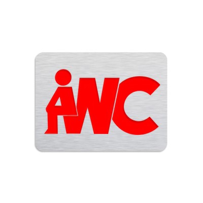 Σήμανση WC Γενικό 60x80mm Inox Ματ - Κόκκινο Metalor S-WCG