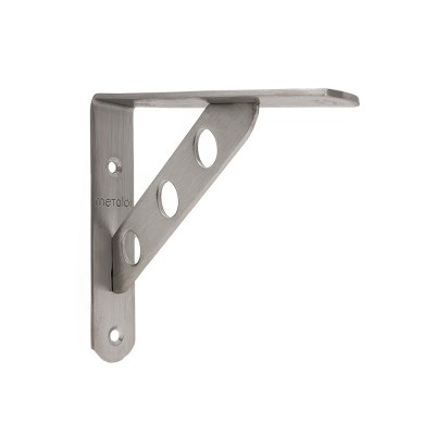Γωνία Ραφιών Ανοξείδωτη 15x11cm Inox Ματ Metalor SSB-1612