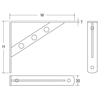 Γωνία Ραφιών Ανοξείδωτη 15x11cm Inox Ματ Metalor SSB-1612