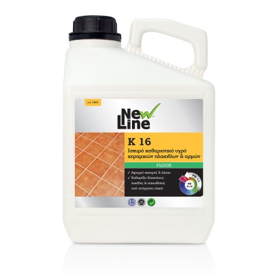 Ισχυρό καθαριστικό υγρό κεραμικών πλακιδίων & αρμών 3lt NewLine K16 90313