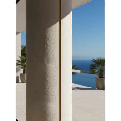 Πάνελ Εύκαμπτης Πέτρας 600×1200mm NewPlan Slate Beige White 101020