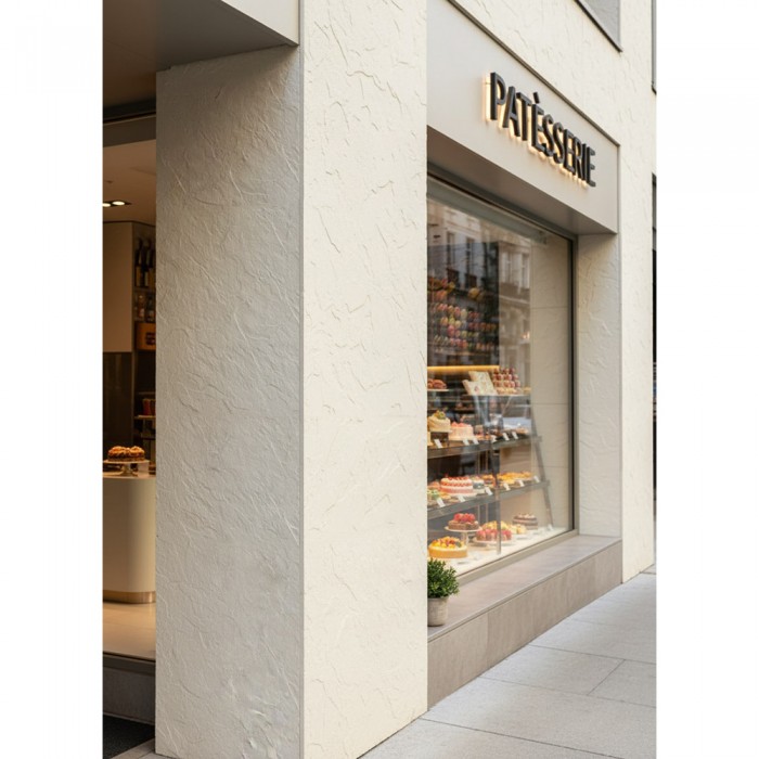 Πάνελ Εύκαμπτης Πέτρας 600×1200mm NewPlan Slate Beige White 101020