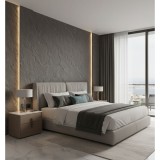 Πάνελ Εύκαμπτης Πέτρας 600×1200mm NewPlan Slate Medium Grey 101050