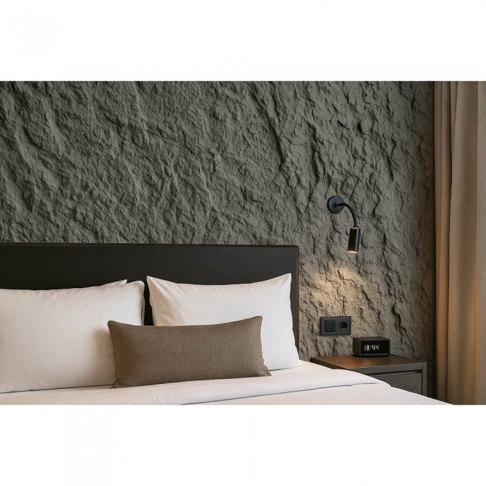 Πάνελ Εύκαμπτης Πέτρας 600×1200mm NewPlan Rough Granite Pure White 108050