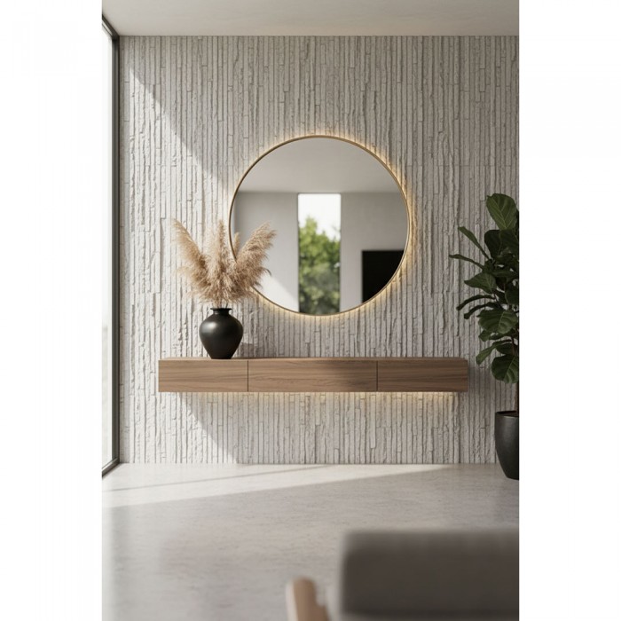 Πάνελ Εύκαμπτης Πέτρας 600×1200mm NewPlan Muretto Stone Beige White 111020