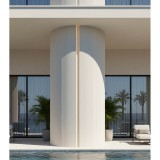 Πάνελ Εύκαμπτης Πέτρας 600×1200mm NewPlan Ripple Board  Beige White 113020