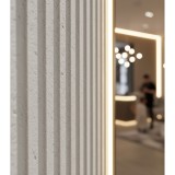 Πάνελ Εύκαμπτης Πέτρας 600×1200mm NewPlan Ripple Board  Beige White 113020