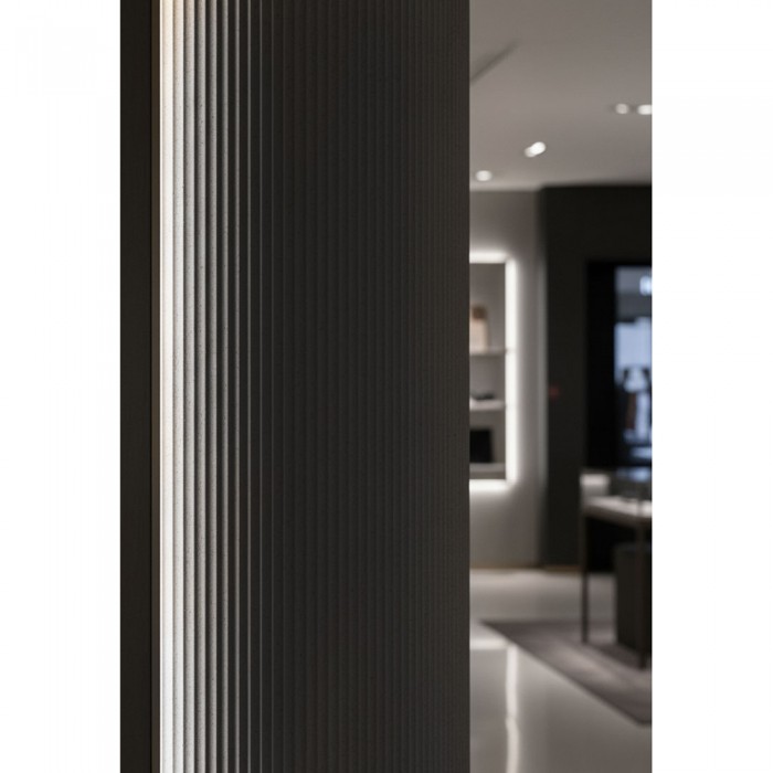 Πάνελ Εύκαμπτης Πέτρας 600×1200mm NewPlan Ripple Board  Medium Grey 113050