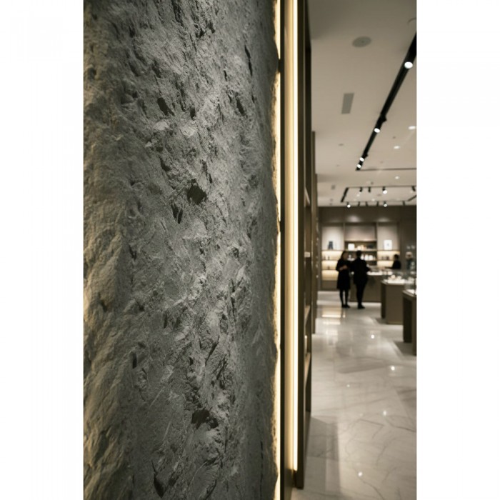 Πάνελ Εύκαμπτης Πέτρας 600×1200mm NewPlan Star Moon Stone Medium Grey 114050