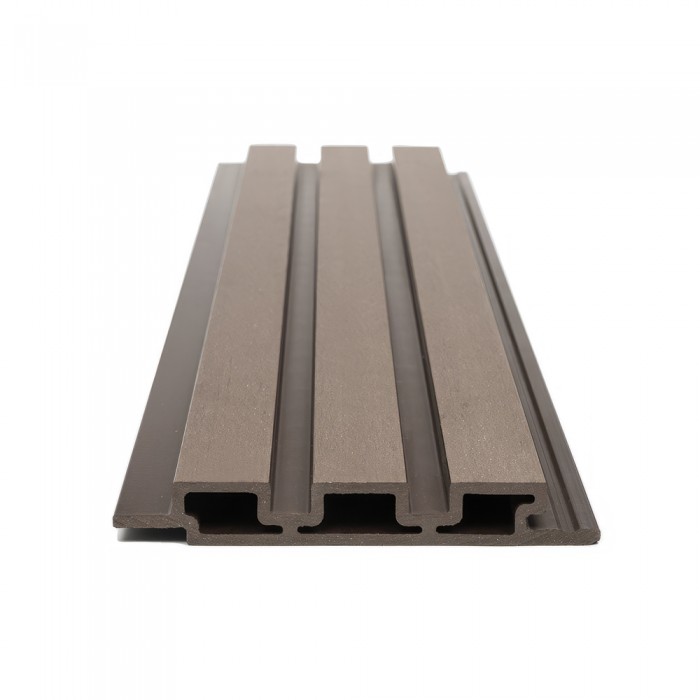 Συνθετική Σανίδα Επένδυσης Τοίχου Εσωτερικού Χώρου WPC Διαστάσεων 25/176.5/2900mm  για Δημιουργία 3D Πάνελ D.BROWN 8530 NewPlan 7-23-FSGW01-DBROWN (Πώληση ανά Τεμαχίο)