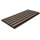 Συνθετική Σανίδα Επένδυσης Τοίχου Εσωτερικού Χώρου WPC Διαστάσεων 25/176.5/2900mm  για Δημιουργία 3D Πάνελ D.BROWN 8530 NewPlan 7-23-FSGW01-DBROWN (Πώληση ανά Τεμαχίο)