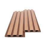 Συνθετική Σανίδα Επένδυσης Τοίχου Εσωτερικού Χώρου WPC Διαστάσεων 25/176.5/2900mm  για Δημιουργία 3D Πάνελ TEAK 8510 NewPlan 7-23-FSGW01-TEAK (Πώληση ανά Τεμαχίο)