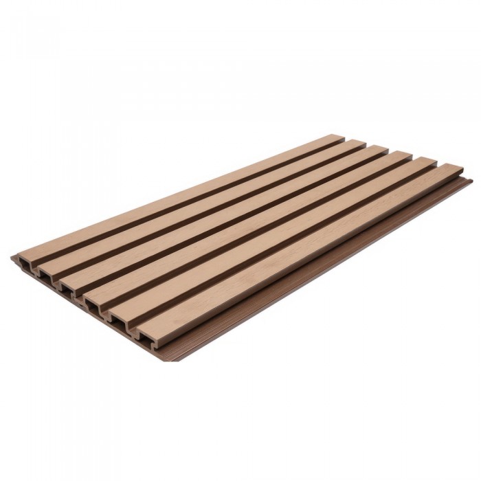 Συνθετική Σανίδα Επένδυσης Τοίχου Εσωτερικού Χώρου WPC Διαστάσεων 25/176.5/2900mm  για Δημιουργία 3D Πάνελ TEAK 8510 NewPlan 7-23-FSGW01-TEAK (Πώληση ανά Τεμαχίο)