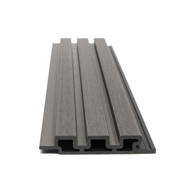 Συνθετική Σανίδα Επένδυσης Τοίχου Εσωτερικού Χώρου WPC 2ης Γενιάς Διαστάσεων 25/147.5/2900mm  για Δημιουργία 3D Πάνελ D.GREY 5570 NewPlan 7-24-FSGW02-DGREY (Πώληση ανά Τεμαχίο)