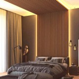 Σανίδα Επένδυσης Τοίχου Εσωτερικού Χώρου PS Διαστάσεων 12/122/2900mm  για Δημιουργία 3D Πάνελ 11 Piano GOLDEN OAK/D.BROWN NewPlan 7-27-AP009-11 (Πώληση ανά Τεμαχίο)