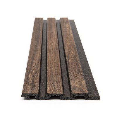 Σανίδα Επένδυσης Τοίχου Εσωτερικού Χώρου PS Διαστάσεων 12/122/2900mm  για Δημιουργία 3D Πάνελ  54 Piano WALNUT/DARK BROWN NewPlan 7-27-AP009-54 (Πώληση ανά Τεμαχίο)