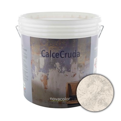 Διακοσμητικό Επίχρισμα Νερού Τεχνοτροπίας για Ανάγλυφο  φυσικό φινίρισμα 20kg NOVACOLOR CALCECRUDA 16063