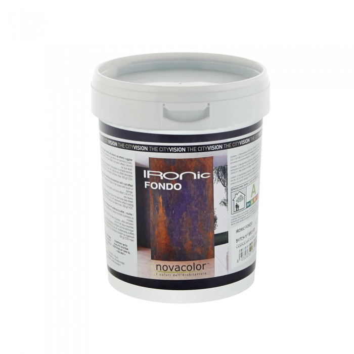 Βασική Επίστρωση για Δημιουργία Τεχνοτροπίας Εφέ Σκουριάς Σιδήρου 1lt Novacolor IRONic Fondo N390019/1