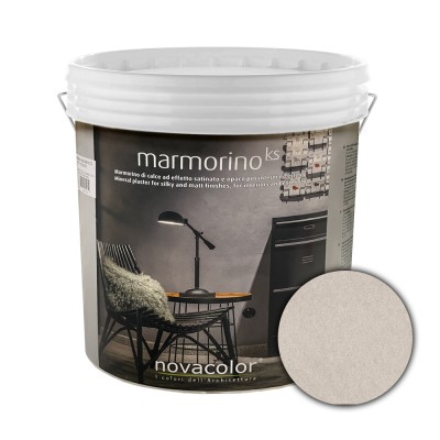 Διακοσμητικό Επίχρισμα Τεχνοτροπίας Σατινέ με Σκόνη Μαρμάρου για εφέ μαρμάρου για εσωτερικούς και εξωτερικούς χώρους 1Kg NOVACOLOR MARMORINO KS MKS15134