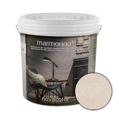 Διακοσμητικό Επίχρισμα Τεχνοτροπίας Σατινέ με Σκόνη Μαρμάρου για εφέ μαρμάρου για εσωτερικούς και εξωτερικούς χώρους 1Kg NOVACOLOR MARMORINO KS MKS15145