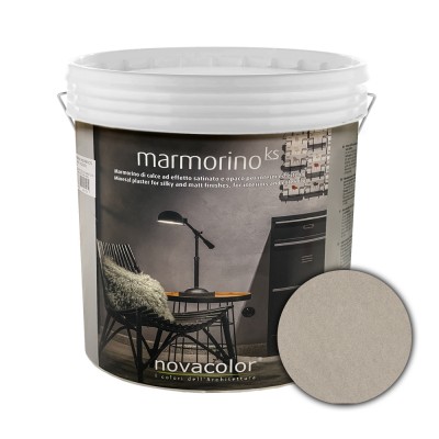 Διακοσμητικό Επίχρισμα Τεχνοτροπίας Σατινέ με Σκόνη Μαρμάρου για εφέ μαρμάρου για εσωτερικούς και εξωτερικούς χώρους 1Kg NOVACOLOR MARMORINO KS MKS20104