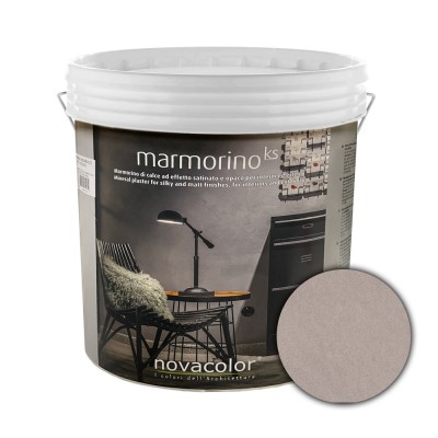 Διακοσμητικό Επίχρισμα Τεχνοτροπίας Σατινέ με Σκόνη Μαρμάρου για εφέ μαρμάρου για εσωτερικούς και εξωτερικούς χώρους 1Kg NOVACOLOR MARMORINO KS MKS20108