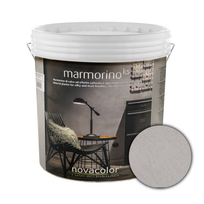 Διακοσμητικό Επίχρισμα Τεχνοτροπίας Σατινέ με Σκόνη Μαρμάρου για εφέ μαρμάρου για εσωτερικούς και εξωτερικούς χώρους 1Kg NOVACOLOR MARMORINO KS MKS20109