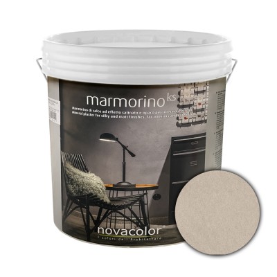 Διακοσμητικό Επίχρισμα Τεχνοτροπίας Σατινέ με Σκόνη Μαρμάρου για εφέ μαρμάρου για εσωτερικούς και εξωτερικούς χώρους 1Kg NOVACOLOR MARMORINO KS MKS20111