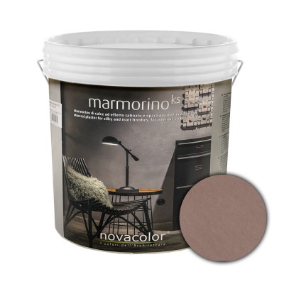 Διακοσμητικό Επίχρισμα Τεχνοτροπίας Σατινέ με Σκόνη Μαρμάρου για εφέ μαρμάρου για εσωτερικούς και εξωτερικούς χώρους 1Kg NOVACOLOR MARMORINO KS MKS20113