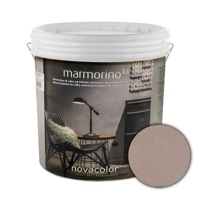 Διακοσμητικό Επίχρισμα Τεχνοτροπίας Σατινέ με Σκόνη Μαρμάρου για εφέ μαρμάρου για εσωτερικούς και εξωτερικούς χώρους 1Kg NOVACOLOR MARMORINO KS MKS20114