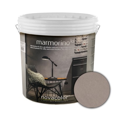 Διακοσμητικό Επίχρισμα Τεχνοτροπίας Σατινέ με Σκόνη Μαρμάρου για εφέ μαρμάρου για εσωτερικούς και εξωτερικούς χώρους 1Kg NOVACOLOR MARMORINO KS MKS20116