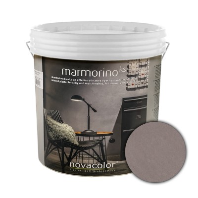Διακοσμητικό Επίχρισμα Τεχνοτροπίας Σατινέ με Σκόνη Μαρμάρου για εφέ μαρμάρου για εσωτερικούς και εξωτερικούς χώρους 1Kg NOVACOLOR MARMORINO KS MKS20121