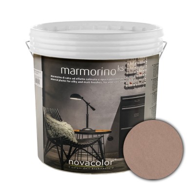Διακοσμητικό Επίχρισμα Τεχνοτροπίας Σατινέ με Σκόνη Μαρμάρου για εφέ μαρμάρου για εσωτερικούς και εξωτερικούς χώρους 1Kg NOVACOLOR MARMORINO KS MKS20124