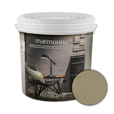 Διακοσμητικό Επίχρισμα Τεχνοτροπίας Σατινέ με Σκόνη Μαρμάρου για εφέ μαρμάρου για εσωτερικούς και εξωτερικούς χώρους 1Kg NOVACOLOR MARMORINO KS MKS20126