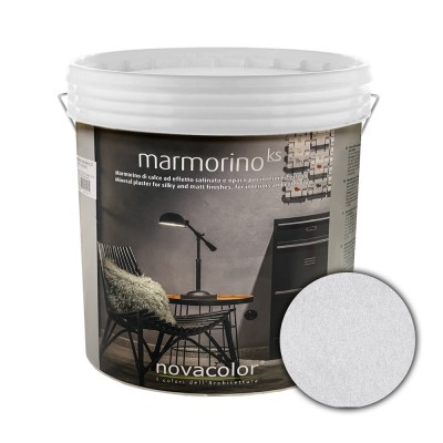 Διακοσμητικό Επίχρισμα Τεχνοτροπίας Σατινέ με Σκόνη Μαρμάρου για εφέ μαρμάρου για εσωτερικούς και εξωτερικούς χώρους 1Kg NOVACOLOR MARMORINO KS MKS20130