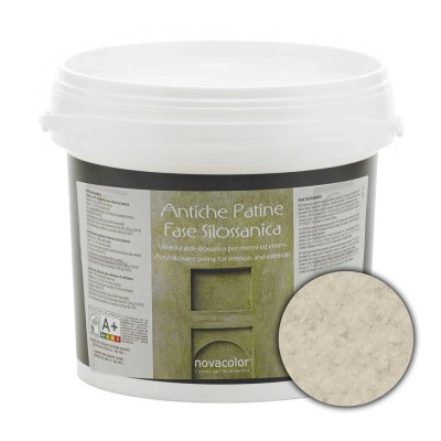Διάφανη Πατίνα Τεχνοτροπιών για διάφανα χρωματικά εφέ 1lt NOVACOLOR Antiche Patine Fase Silossanica FS6103