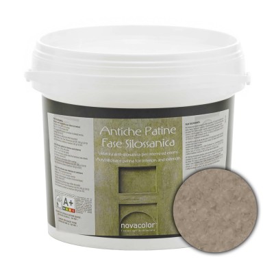 Διάφανη Πατίνα Τεχνοτροπιών για διάφανα χρωματικά εφέ 1lt NOVACOLOR Antiche Patine Fase Silossanica FS6112