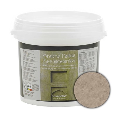 Διάφανη Πατίνα Τεχνοτροπιών για διάφανα χρωματικά εφέ 1lt NOVACOLOR Antiche Patine Fase Silossanica FS6201