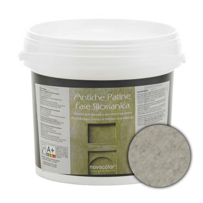 Διάφανη Πατίνα Τεχνοτροπιών για διάφανα χρωματικά εφέ 1lt NOVACOLOR Antiche Patine Fase Silossanica FS6208