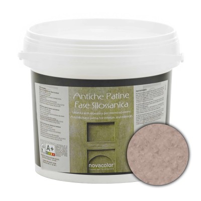 Διάφανη Πατίνα Τεχνοτροπιών για διάφανα χρωματικά εφέ 1lt NOVACOLOR Antiche Patine Fase Silossanica FS6216
