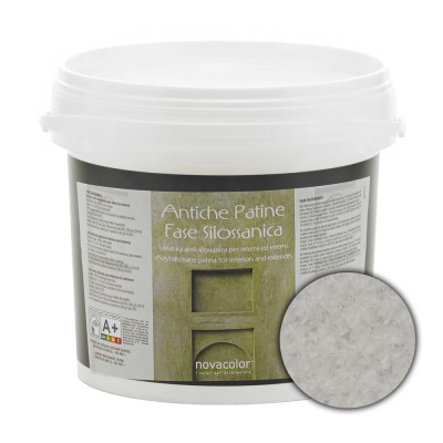 Διάφανη Πατίνα Τεχνοτροπιών για διάφανα χρωματικά εφέ 1lt NOVACOLOR Antiche Patine Fase Silossanica FS6218