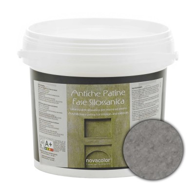 Διάφανη Πατίνα Τεχνοτροπιών για διάφανα χρωματικά εφέ 1lt NOVACOLOR Antiche Patine Fase Silossanica FS6224