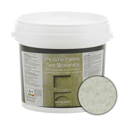 Διάφανη Πατίνα Τεχνοτροπιών για διάφανα χρωματικά εφέ 1lt NOVACOLOR Antiche Patine Fase Silossanica FS6226