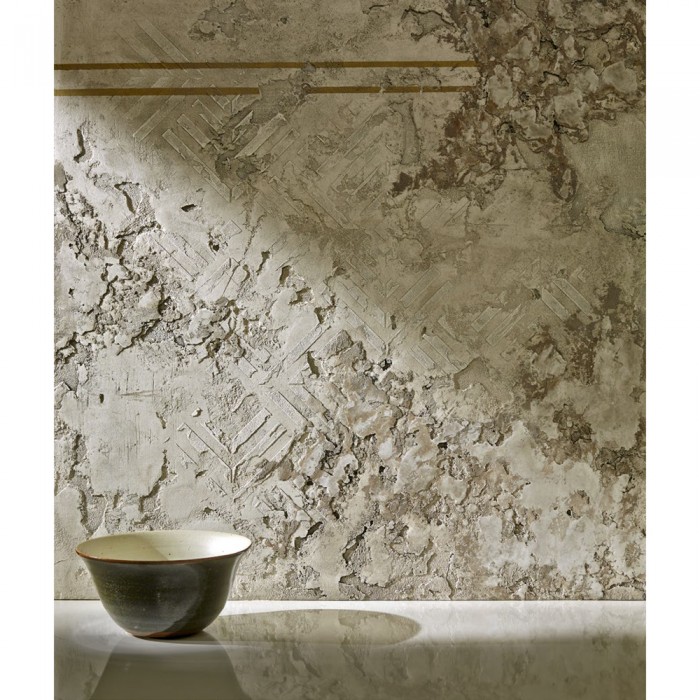 Stencil Τεχνοτροπίας για Διακόσμηση Τοίχου 43x84cm Novacolor Athena Tile NC6337