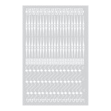 Stencil Τεχνοτροπίας για Διακόσμηση Τοίχου 53x84cm Novacolor Imany Tapestry NC6333