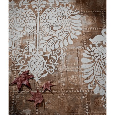 Stencil Τεχνοτροπίας για Διακόσμηση Τοίχου 52x70cm Novacolor Indian Damask NC6184L