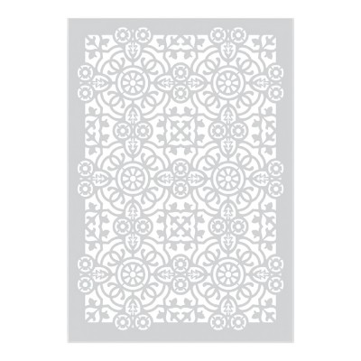 Stencil Τεχνοτροπίας για Διακόσμηση Τοίχου 53x78cm Novacolor Isabella Tile NC6350