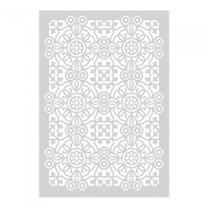 Stencil Τεχνοτροπίας για Διακόσμηση Τοίχου 53x78cm Novacolor Isabella Tile NC6350