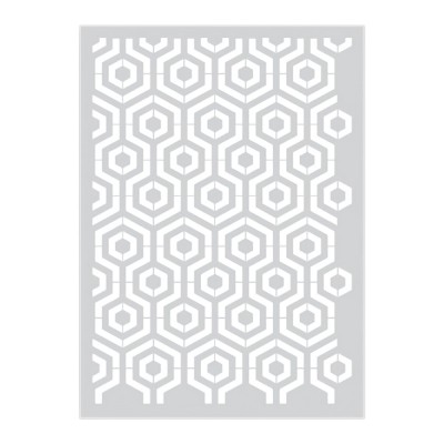 Stencil Τεχνοτροπίας για Διακόσμηση Τοίχου 53x76cm Novacolor Kami Tile NC6336