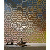 Stencil Τεχνοτροπίας για Διακόσμηση Τοίχου 53x76cm Novacolor Kami Tile NC6336